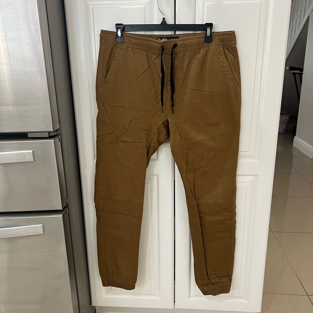 Brooklyn Cloth Side Pocket Zip Twill Jogger size L